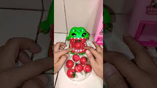 ASMR ✨ CROCODILE Satisfying Protect Strawberry Gummies asmr trending satisfying shortsfeed [upl. by Camellia]