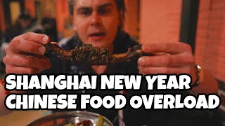 Eating in Shanghai Celebrating New Year Exploring china travelvlog shanghai foodie travelfoodie [upl. by Ydiarf]