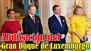 Abdicación del Gran Duque Enrique de Luxemburgo [upl. by Holihs]