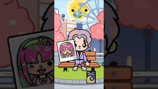 A purple haired man falls in love with a pink haired woman💜💘🩷 tocaboca tocalifeworld fyp shorts [upl. by Sibilla137]