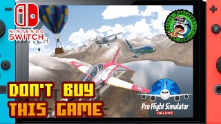 Pro Flight Simulator Deluxe  Nintendo Switch  Framerate amp Gameplay [upl. by Ahel512]