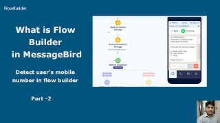 Automate with Flow Builder  Detect users mobile number  Chatbot  MessageBird  Part2 [upl. by Franny]