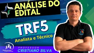 Urgente Concurso TRF5  Edital Publicado  Analista e Técnico  Análise do Edital [upl. by Lakin]