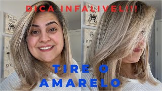 COMO TIRAR O AMARELO DO CABELO FÁCIL DE RESOLVER [upl. by Wadlinger]