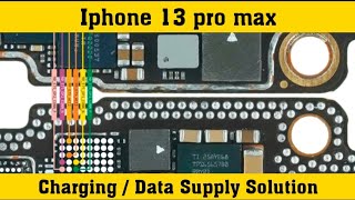 Iphone 13 pro max charging and data supply  iphonerepair iphone13promax borneoschematics [upl. by Sussi]