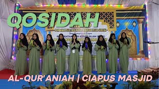 QOSIDAH AL QURANIAH CIAPUS MASJID  MILAD X PPANH PASIR GIRANG [upl. by Atiuqrahc625]