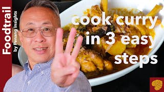 How to cook easy chicken curry  Malaysian chicken curry with potatoes [upl. by Mcclain]