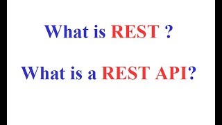 What is REST  What is a RESTful API [upl. by Harwill]