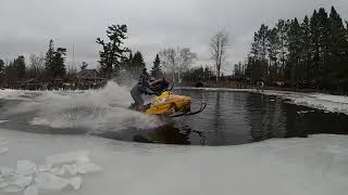 Pickerel Lake 2024  Sleds Skimming Water [upl. by Ettennor]