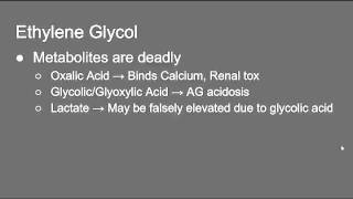 MREM Ethylene Glycol [upl. by Kopple]