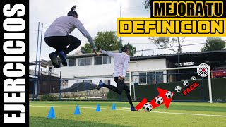 TOP 5 EJERCICIOS para MEJORAR tu DEFINCION en el FUTBOL y meter GOLES FACILMENTE 🥅⚽ [upl. by Aelanej58]