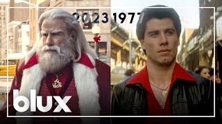 John Travolta Capital One Ad 2023 vs Saturday Night Fever 1977 Movie  Spot the Similarities [upl. by Hsekin381]