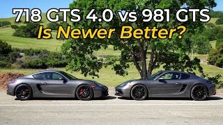 2022 Porsche 718 Cayman GTS 40 vs 2016 Porsche Cayman GTS  Head to Head Review [upl. by Aleakim876]