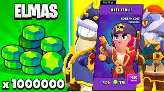 BRAWL STARS PAYLAŞTI 📣 ÜCRETSİZ 1 MİLYON ELMAS  KORSAN KOSTÜMLERİ VEE [upl. by Aneek639]