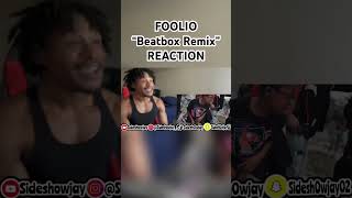 FOOLIO amp COJACK  BeatBox Remix reaction shorts [upl. by Einnov852]