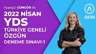 2022 Türkiye Geneli YDS 1 DENEME SINAVI ANALİZİ [upl. by Eylsel]