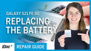 Samsung Galaxy S21 FE 5G – Battery replacement repair guide  reassembly [upl. by Bowerman]