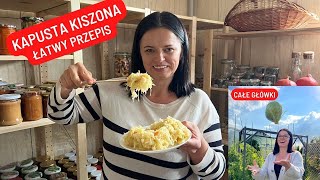 KISZONA KAPUSTA PRZEPIS ILE SOLI NA KG KAPUSTY KISZONEJ SZYBKA KAPUSTA KISZONA [upl. by Bensen580]