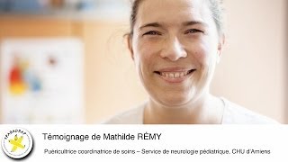 Témoignage de Mathilde REMY puéricultrice coordinatrice de soins en neurologie pédiatrique [upl. by Wetzell]