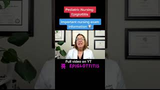 Epiglottitis Pediatric Nursing  LevelUpRN [upl. by Ayk]