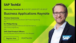 SAP TechEd in 2022 Business Applications Keynote [upl. by Eanahs]