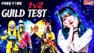 1vs2 GUILD TEST LIVE WITH TEAM CODE freefire divyt [upl. by Annor]