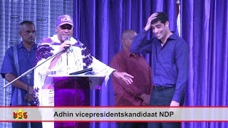 Adhin vicepresidentskandidaat NDP [upl. by Aubreir]