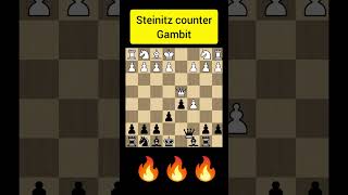 Steinitz countergambit chess youtubeshorts chessgrandmaster chesstalkbangla [upl. by Inalaehak]