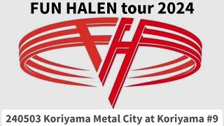 VANHALEN tribute band FUNHALEN 20240503 Koriyama 9 [upl. by Mitinger347]