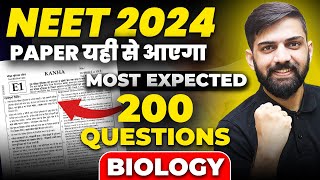 NEET Biology Most Expected Questions 2024  Biology Full Syllabus Mock test for NEET 2024  200 MCQ [upl. by Calvin]