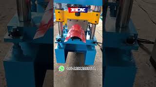 Metal ridge cap roof tile cold roll making forming machine [upl. by Veriee]