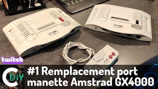 1 Remplacement port manette Amstrad GX4000 [upl. by Amikay105]