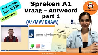 2024spreken exam A1MVV EXAM [upl. by Akalam]