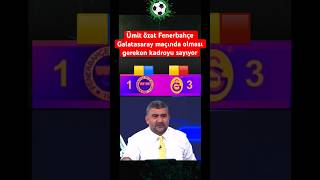 Fenerbahçe Galatasaray derbi maçı mourinho yanlış kadrosunu ümit özat düzeltti fenerbahçe derbi [upl. by Lluj]