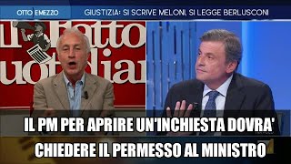 Riforma giustizia Travaglio Giornata storica per Gelli Craxi e Berlusconi Scontro con Calenda [upl. by Tristis]