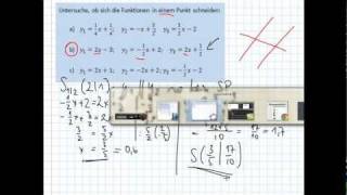 Schnittpunkte dreier Linearer Funktionen [upl. by Rubma]