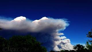 Station Fire Plume 8302009 Spectacular Time Lapse 720p HD [upl. by Karla]