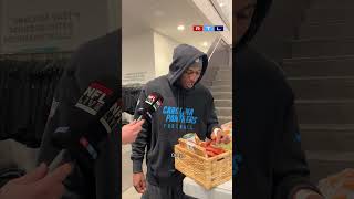 Xavier Legette tries german food for the first time before Munich Game 😋🏈 [upl. by Salim112]