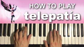 Kali Uchis – telepatía Piano Tutorial Lesson [upl. by Sheffie]