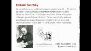 01 Fonetika a fonologie  Úvod do problematiky [upl. by Adnalay419]