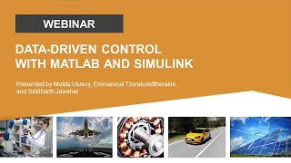 DataDriven Control with MATLAB and Simulink [upl. by Sergius]