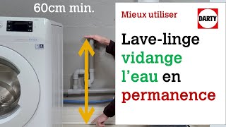 Mon lave linge vidange sans arrêt il siphonne [upl. by Noxas67]