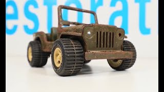 1960s Tonka Army Jeep Restoration [upl. by Lasser612]