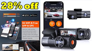 Vantrue 360° Dash Cam WiFi 2 7K Black Box Android Sensors for Cars DVR Camera for Vehicle [upl. by Herzog]