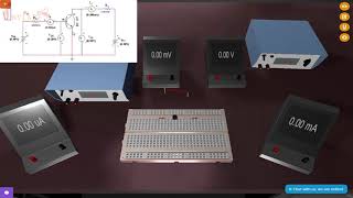 BJT Common Emitter Characteristics  Output Experiment  Virtual Lab  INVLABZ [upl. by Deehsar]