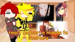 React Matsuri e Hinata to GaaNaruGaara and Naruto [upl. by Adrahc]