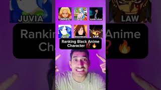 Ranking Black Anime Characters ⁉️🔥 anime shorts [upl. by Tera64]