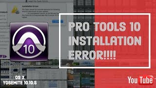 🎚🎛 Pro Tools 10 installation error fix for OS X Yosemite 🎚🎛 [upl. by Pandolfi]