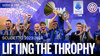 LIFTING THE TROPHY 🏆  SCUDETTO 202324 ⭐⭐ [upl. by Harleigh]