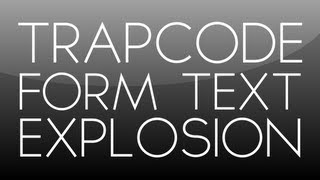 After Effects Tutorial Trapcode Form Text Explosion [upl. by Ybbor877]